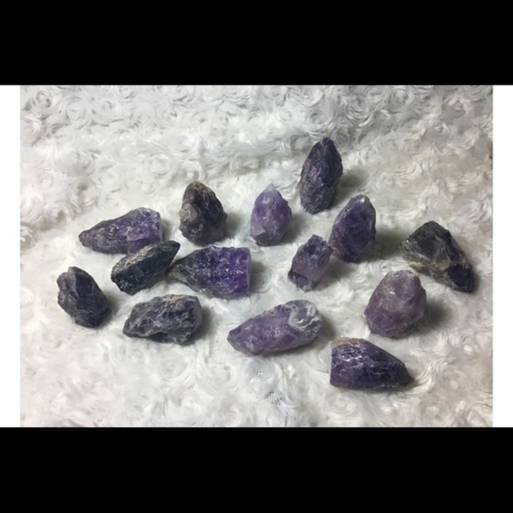 Natural Raw Amethyst Pyramid Crystal - Picture 7 of 8